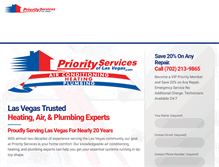 Tablet Screenshot of priorityserviceslasvegas.com